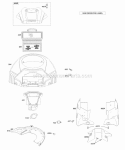 Air Cleaner Blower Housing Diagram and Parts List for 4025A7-0224-E1  Briggs and Stratton Engine
